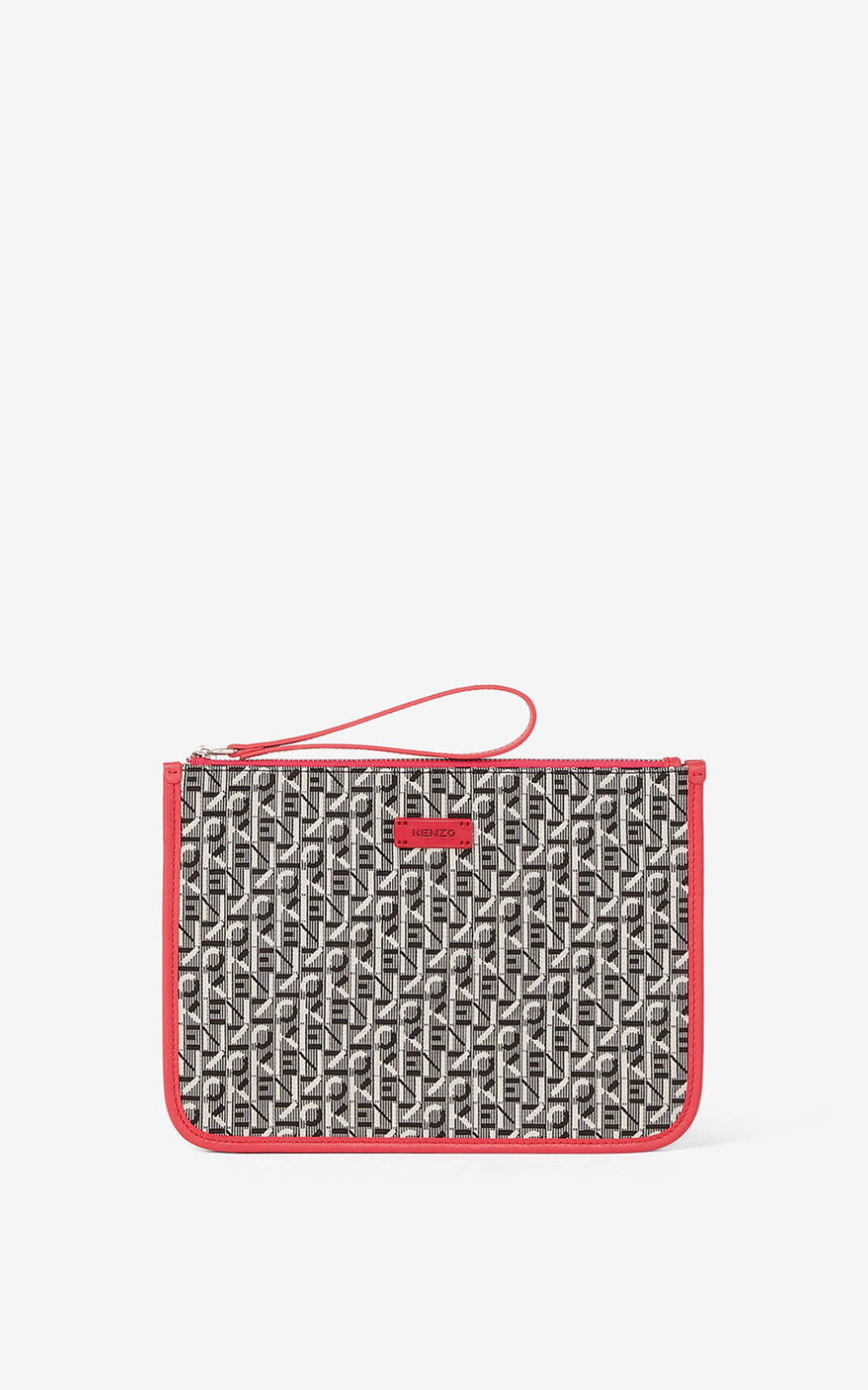 Kenzo Jacquard Courier τσάντα συμπλέκτη γυναικεια κοραλι | GR358374